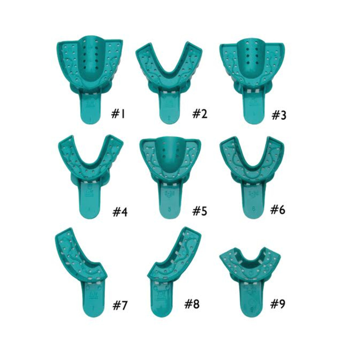 Vista Dental 311007 Plastic Impression Trays #7 Upper Right Lower Left 12/Pk Vista Dental 311007 Plastic Impression Trays #7 Upper Right Lower Left 12/Pk